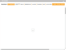 Tablet Screenshot of energyfitness.com